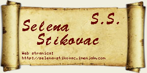 Selena Štikovac vizit kartica